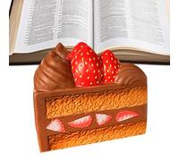 Nevalerra Cake Jouet Anti-Stress - Gâteau aux Fraises Anti-Stress - Jouets de Relaxation à Pincer à la Main, pour , Adultes, étudiants, employés de Bureau, Voyages à Domicile, Longs Voyages, ca