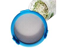 Nevalerra Couvercle pour bocaux à large ouverture - Glassieb en maille d'acier inoxydable, couvercle pour germes de luzerne et de haricots mungo | germination facile pour de brocoli, lentilles