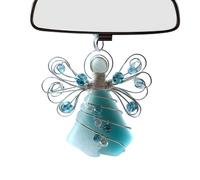 Nevalerra Décoration de Noël en Forme d'ange en Verre de mer - d'ange en Acrylique, breloque 2D Scintillante, réutilisable et Facile à accrocher | Accessoire d'arbre de noël Festif pour la