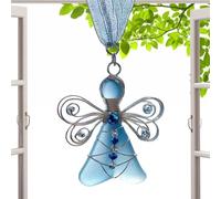 NEvalerra Décoration de Noël en Forme d'ange en Verre de mer - de Charme en Acrylique 2D, Ange Transparent élégant, léger et Durable | Décoration d'arbre de Vacances Parfaite pour la Maison