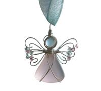 NEvalerra Décoration de Noël en Forme d'ange en Verre de mer - de Charme en Acrylique 2D, Ange Transparent élégant, léger et Durable | Décoration d'arbre de Vacances Parfaite pour la Maison