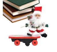 Nevalerra Décorations de Père Noël | Scooter Musical Décorations Saisonnières - Ornement Festif de Bureau | pour Maison Bureau Salon Studio Table de Chevet Bibliothèque Table de Chevet
