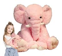 Nevalerra d'éléphant - Jouet éléphant Doux, sympathique Compagnon pour Animaux | Cadeau Animal Confortable pour Animaux de Compagnie