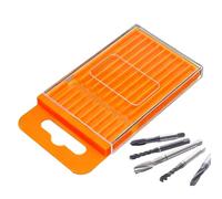 Nevalerra Étui de rangement pour forets portable avec plateau amovible pour petites pièces | Rangement pour pointes de perceuse | Pour projets de bricolage, atelier, garage outils