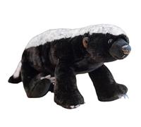 Nevalerra Honey Badger Peluche - Animal rembourré Doux, Figurine de Jouet Sauvage, Design Cuddly avec détails réalistes et Coutures, idéal pour l'apprentissage de la Faune et Le Confort des