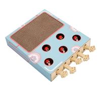 Nevalerra Jouet pour chat - Whack-a-Mole - Jouet pour chat avec griffoir - Le carton à gratter interactif pour chats est un jouet pour chat domestique et accessoire pour chaton