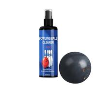 Nevalerra Kit de nettoyage pour boules de bowling - Spray de polissage pour boules de qualité supérieure, 100 ml, nettoyant pour finition brillante sans traces | Lingette facile à pulvériser avec rest
