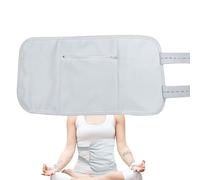 Nevalerra Lot d'huile de ricin pour le corps - 24 x 48 cm en coton bio, ceinture élastique réutilisable, aide au sommeil réglable, compresse moins de chaleur pour le foie | Absorption de flanelle de