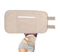 Nevalerra Lot d'huile de ricin pour le corps - 24 x 48 cm en coton bio, ceinture élastique réutilisable, aide au sommeil réglable, compresse moins de chaleur pour le foie | Absorption de flanelle de