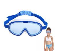 Nevalerra Lunettes de piscine pour - 13,5 x 6 x 5 cm - Verres en polycarbonate - Rouge rose bleu violet - Pont de nez en polyuréthane - Sangle haute élasticité - Protection de l'environnement