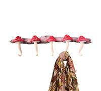 Nevalerra Patère murale en forme de champignon, autocollant, décoratif, pratique, collant pour salon, chambre à coucher, salle de bain