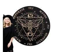 Nevalerra Planche pendulaire pour divination et oracle - Tableau de décision en bois avec lettres pour les messages, aide à la décision, jeu de société de divination pour débutants, famille et amis