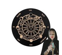Nevalerra Planche pendulaire pour divination, tableau de décision en bois avec lettres pour messages, jeu de société Spirit décoratif pour débutants et famille
