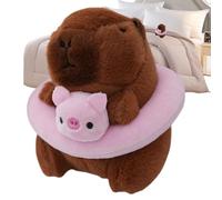 Nevalerra Porte-clés Capybara rempli - Porte-clés en Peluche réaliste - Adorable Mini d'animal - Jouet en Tissu Doux de qualité supérieure - Accessoire décoratif Portable pour