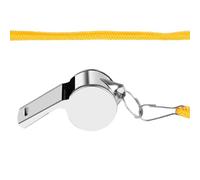 Nevalerra Sifflet pour entraîneur - Sifflet de sport en métal à haute valeur décibelle, acier inoxydable avec sangle de transport réglable, son cristallin | Équipement professionnel pour le football