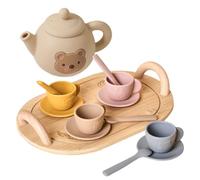 NEVALERRA Tea Set pour Toddler - Playage de prétendent avec des Tasses à thé à la théière | Apprentissage éducatif Fellotume Jouet Jouet pour 3 à 6 Ans Girls Garçons Fils Fille