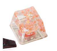 Nevalerra Touches en résine florale - Clavier séché des clés florales, clé de clavier gypsophile | Le clavier de jeu brille à travers la touche R4 translucide, expérience d'écriture