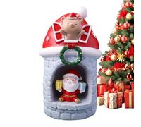 Nevalerra Veilleuse de Noël, éclairage d'ambiance LED avec Père Noël et petite lampe de table Père Noël, décoration pour bureau, bureau, chambre, salon, bureau, fête, école, vacances, enfants