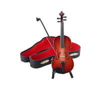 Nevalerra Violon Miniature - Accessoire Porte-Clés en Bois Artisanal,Petit Violon Porte-Clés,Pour Musiciens, Amateurs D'Art, Célébrations De Fêtes, Décoration Maison Et Voyage