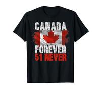 Never 51st State Canada Forever 51 Never Canada Drapeau vintage T-Shirt