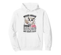 Never Argue with A Short Girl Who Has an 'A', Cute Owl Design Sweat à Capuche