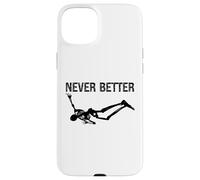 Never Better Skeleton Women Halloween Never Better Skull Men Coque pour iPhone 15 Plus