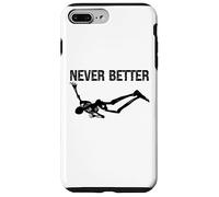 Never Better Skeleton Women Halloween Never Better Skull Men Coque pour iPhone 7 Plus/8 Plus