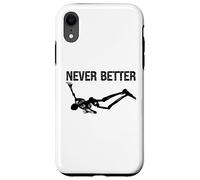 Never Better Skeleton Women Halloween Never Better Skull Men Coque pour iPhone XR