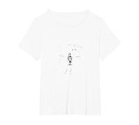 Never Better Squelette Just Hanging in There Humour Goth T-Shirt, Femme Grandes Tailles, Blanc, 1X