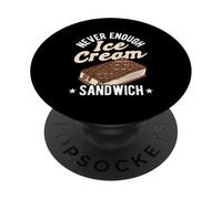 Never Enough Ice Cream Sandwich (Sandwich à la crème glacée) PopSockets PopGrip Adhésif