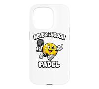Never Enough Padel Jeu De Mots Drôle Padel Humour Coque pour iPhone 15 Pro