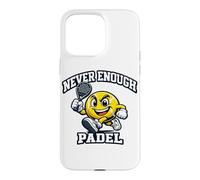 Never Enough Padel Jeu De Mots Drôle Padel Humour Coque pour iPhone 15 Pro Max