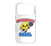 Never Enough Padel Jeu De Mots Drôle Padel Humour Coque pour iPhone 17 Pro