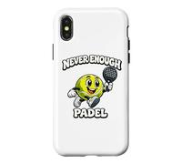 Never Enough Padel Jeu De Mots Drôle Padel Humour Coque pour iPhone X/XS