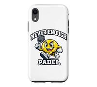 Never Enough Padel Jeu De Mots Drôle Padel Humour Coque pour iPhone XR