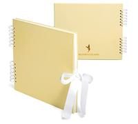 Never Ever Land Album Photo -30 * 25cm Scrapbooking à Spirale de 80 pages 250g - Couverture Rigide avec un Nœud pour Fermer, Parfait pour Naissance, Bébés Mariage et Album de Famille