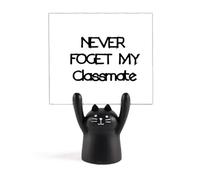 Never Foget My Classmate Graduation Season Memo Holder Cartoon Black Cat Stand Decoration