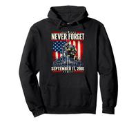Never Forget 11 Septembre 2001 Memorial Day Drapeau USA Sweat à Capuche