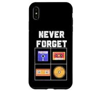 Never Forget Cassette Tape VHS CD Disquette Old School K7 Coque pour iPhone XS Max