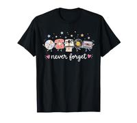 Never Forget Disque Vinyle rétro années 90 Nostalgie T-Shirt