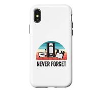Never Forget Disquette VHS Cassette Funny Graphic Unisexe Coque pour iPhone X/XS