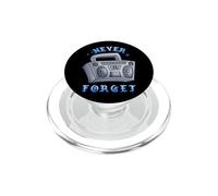 Never Forget Ghetto Blaster Vintage 80s 90s Hip Hip PopSockets PopGrip pour MagSafe