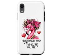 Never Forget How Flamazing You Are Flamingo Teacher Amazing Coque pour iPhone XR