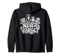 Never Forget - Les Icônes Rétro des Années 70 et 80 Vintage Sweat à Capuche