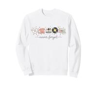 Never Forget Retro Media Cassette CD en Vinyle Nostalgie Sweatshirt