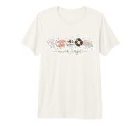 Never Forget Retro Media Cassette CD en Vinyle Nostalgie T-Shirt Haut de Gamme