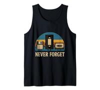 Never Forget Retro Tech - Funny Floppy Disk VHS Cassette Débardeur