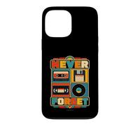 Never Forget Rétro Vintage Années 80 90 Cassette VHS Coque pour iPhone 13 Pro Max