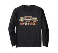 Never Forget VHS Tape Cassette Disquette Nostalgie Manche Longue