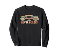 Never Forget VHS Tape Cassette Disquette Nostalgie Sweatshirt